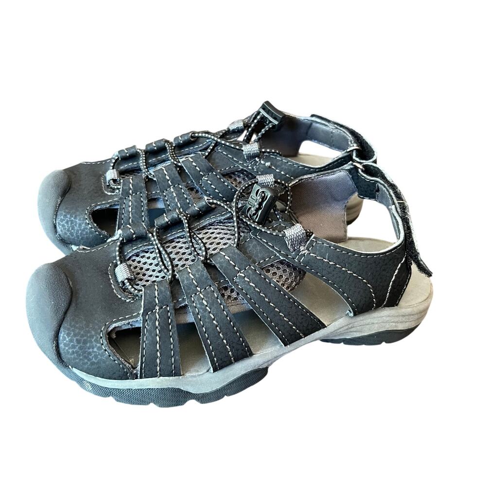 Eddie Bauer Boys Size 13 Cinch Cord Athletic Hiking Sandals Sport Water Shoes
